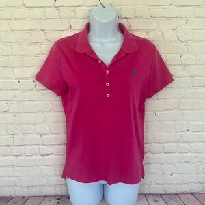 Ralph Lauren Pink shorts sleeve top size large